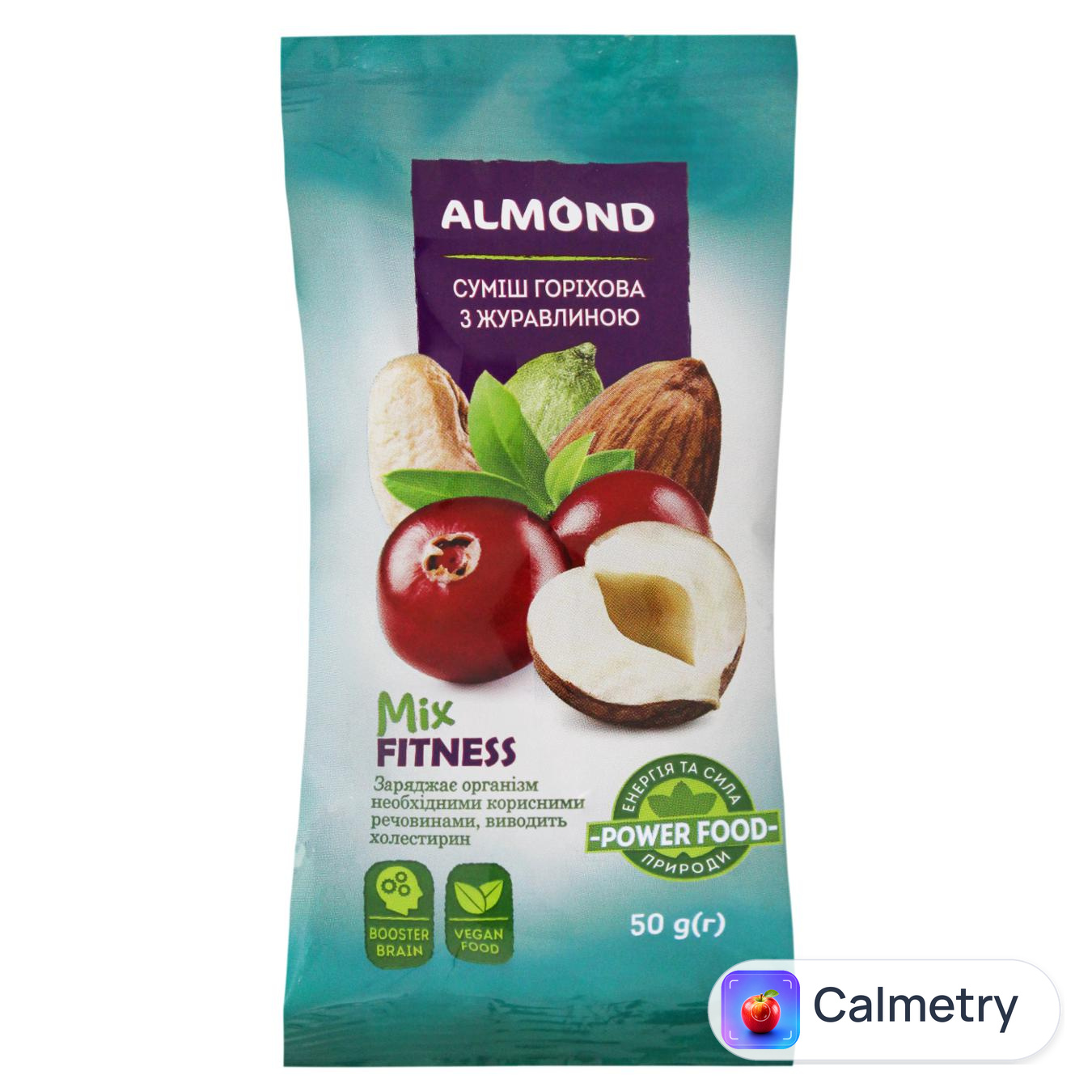 Суміш горіхова Almond Mix Fitness з журавлиною 50г — фото продукту