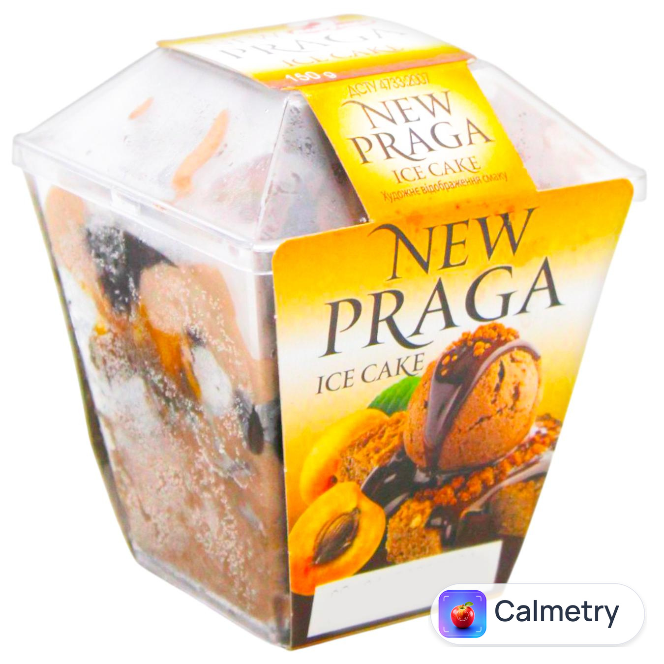 Морозиво Ласунка New Praga Ice Cake вершкове з какао 150г — фото продукту