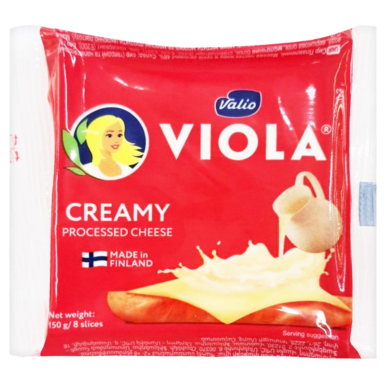 Сир плавлений Valio Viola Вершковий тостерний 23% 150г — фото продукту