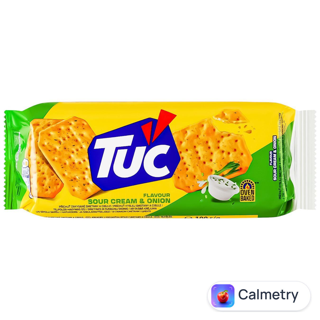 Крекер Tuc солоний зі смаком сметани з цибулею 100г — фото продукту