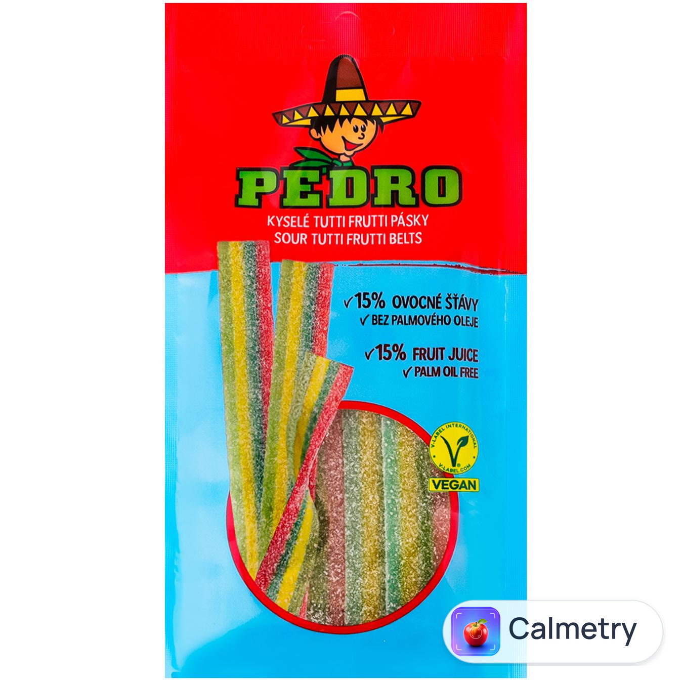 Цукерки Pedro ремінці тутті фрутті 80г