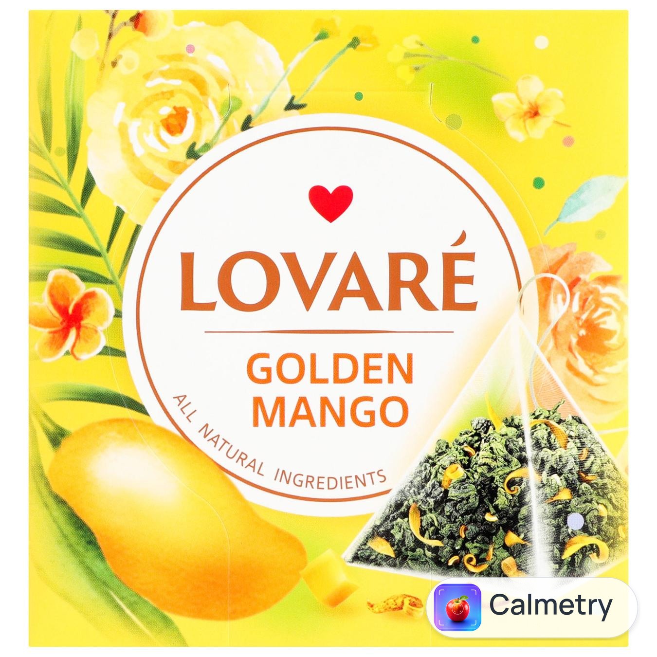 Чай зелений Lovare Golden Mango 2г*15шт — фото продукту