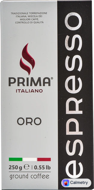 Кава мелена смажена Prima Italiano Espresso Oro 250 г