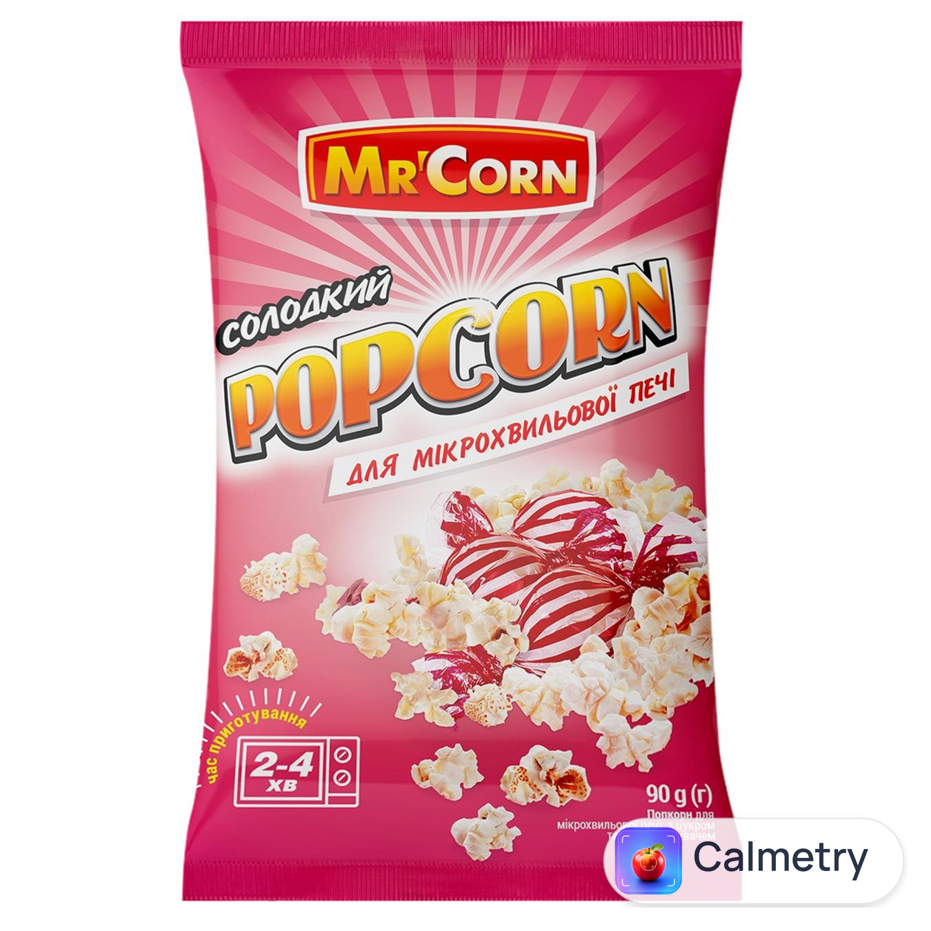 Попкорн Mr'Corn Солодкий для мікрохвильової печі 90г