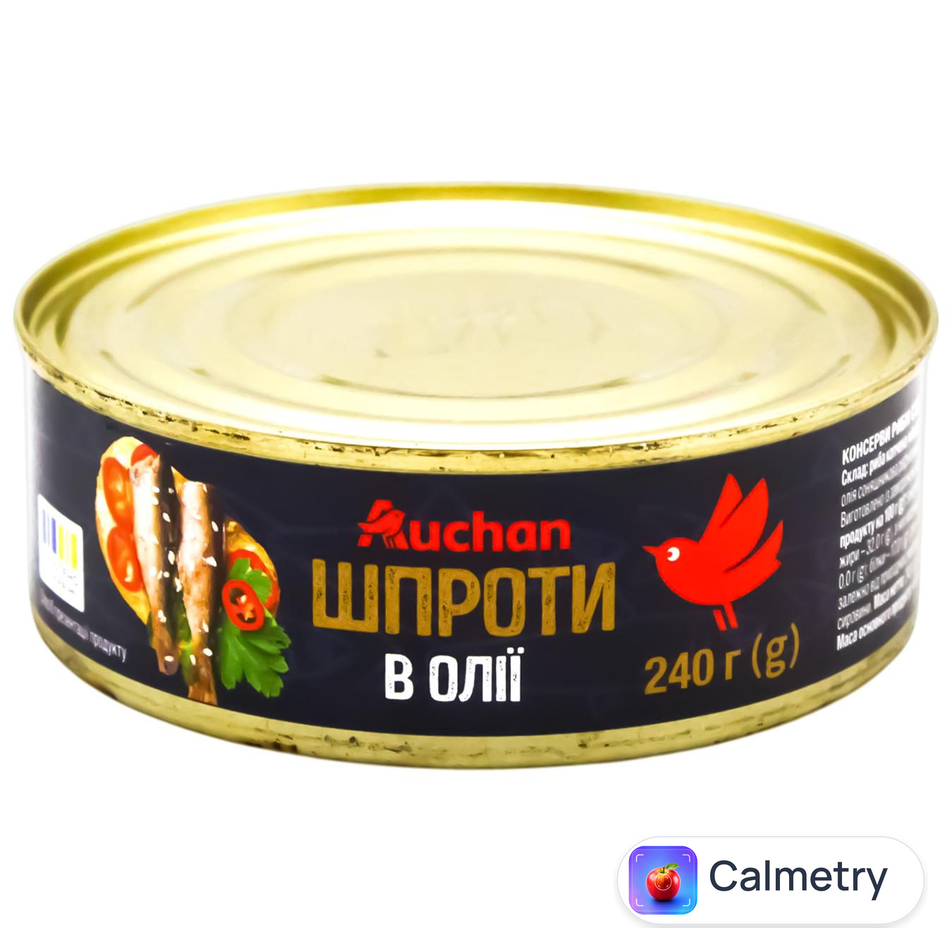 Шпроти Auchan в олії 240г