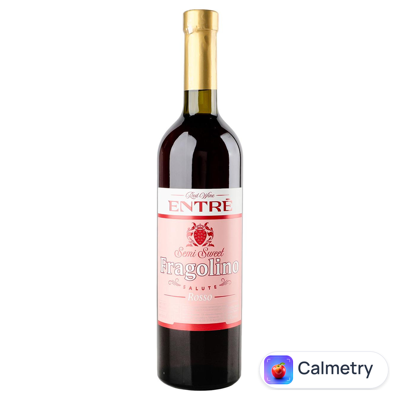 Вино Entre Fragolino Salute Rosso червоне напівсолодке 9-13% 0,75л