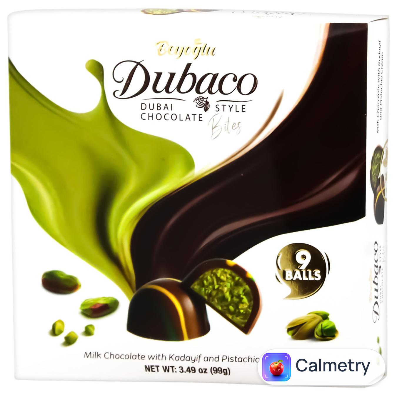 Шоколад молочний Beyoglu Dubaco з катаїфом та фісташковим кремом 99г