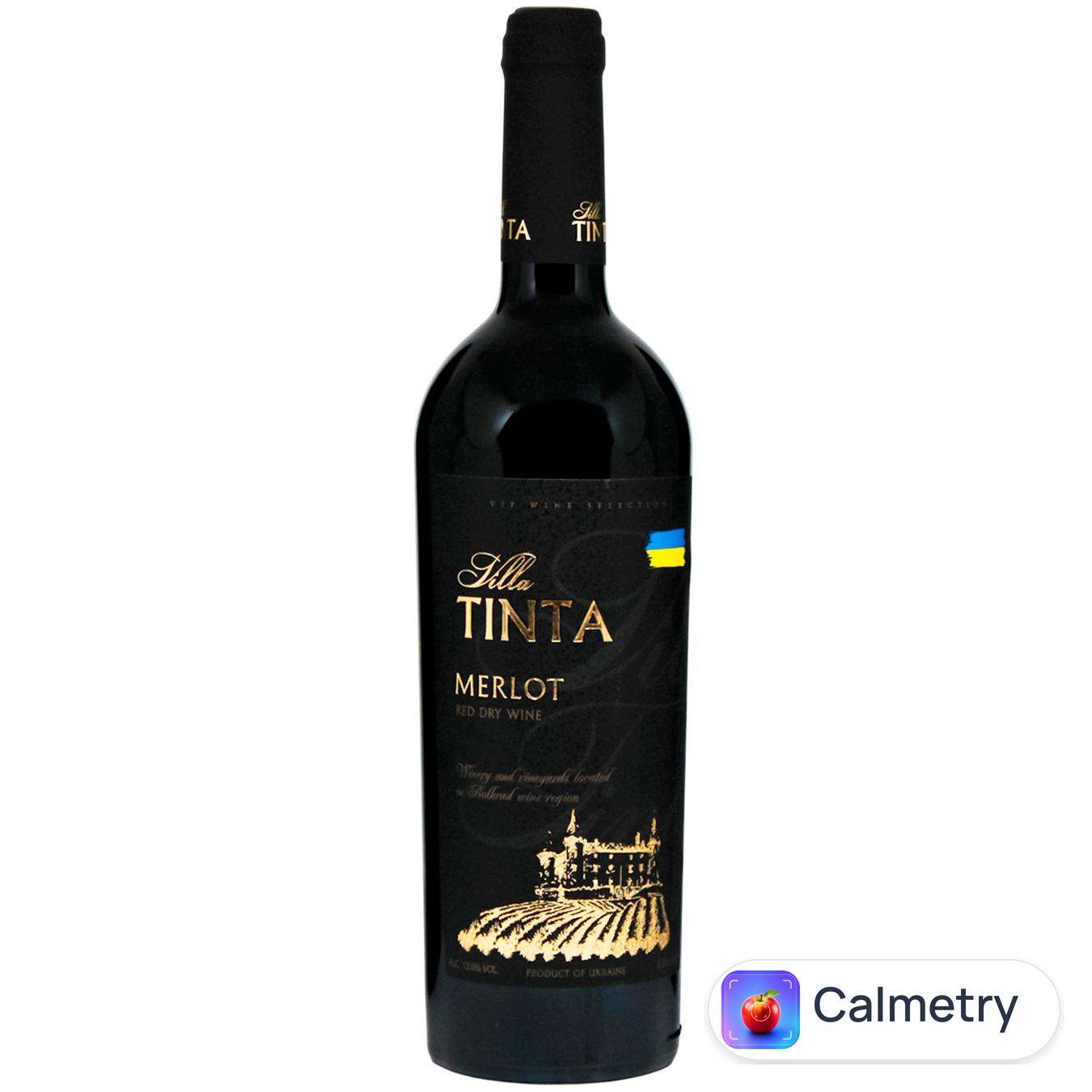 Вино Villa Tinta Merlot Vip червоне сухе 12-13% 0,75л