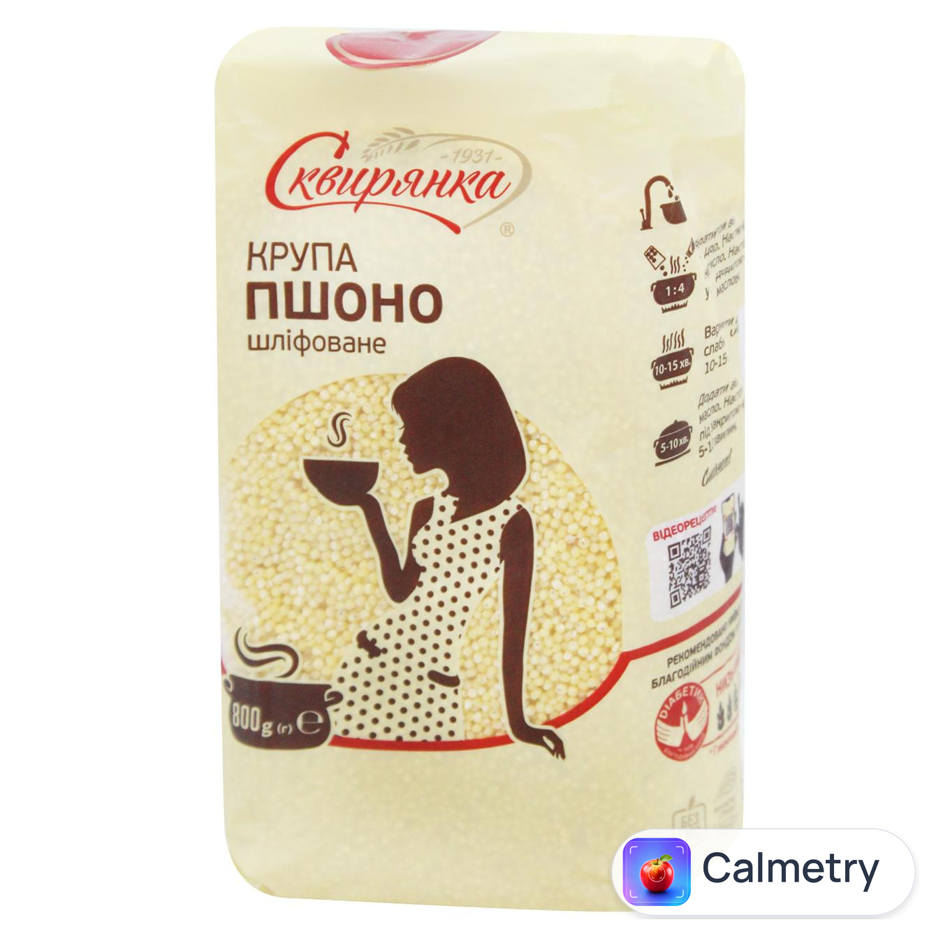 Крупа Сквирянка пшоно шліфоване 800г — фото продукту