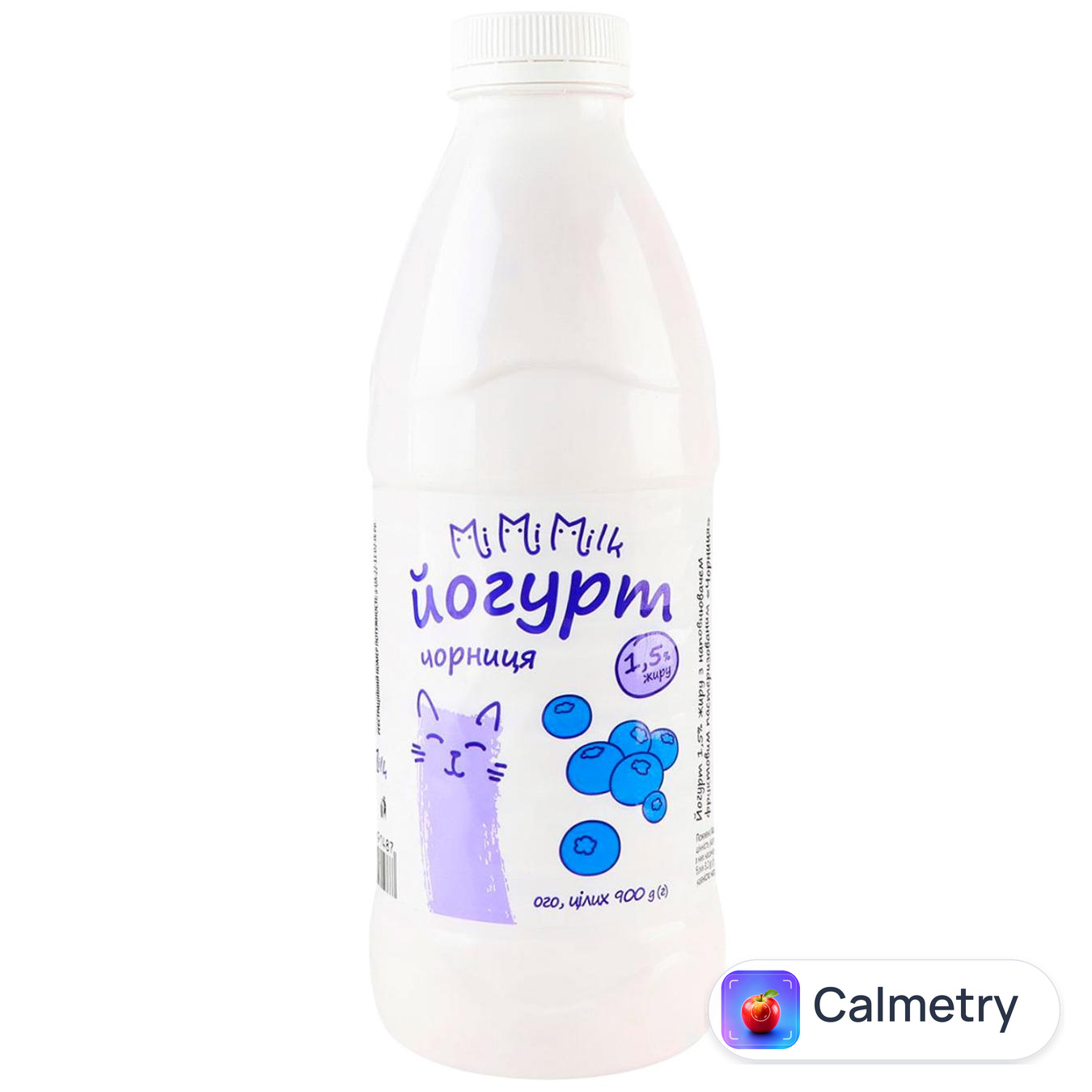 Йогурт МіМіМілк чорниця 1,5% 900г Mimimilk