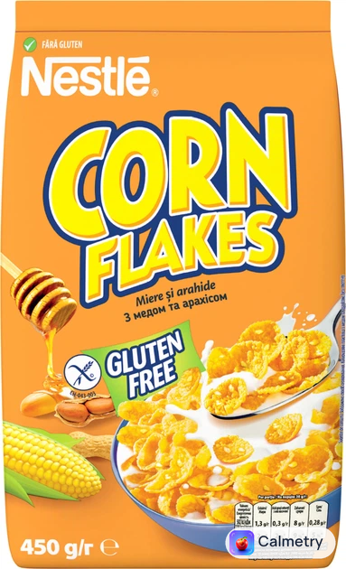 Готовий сухий сніданок HONEY NUT CORN FLAKES без глютену 450 г