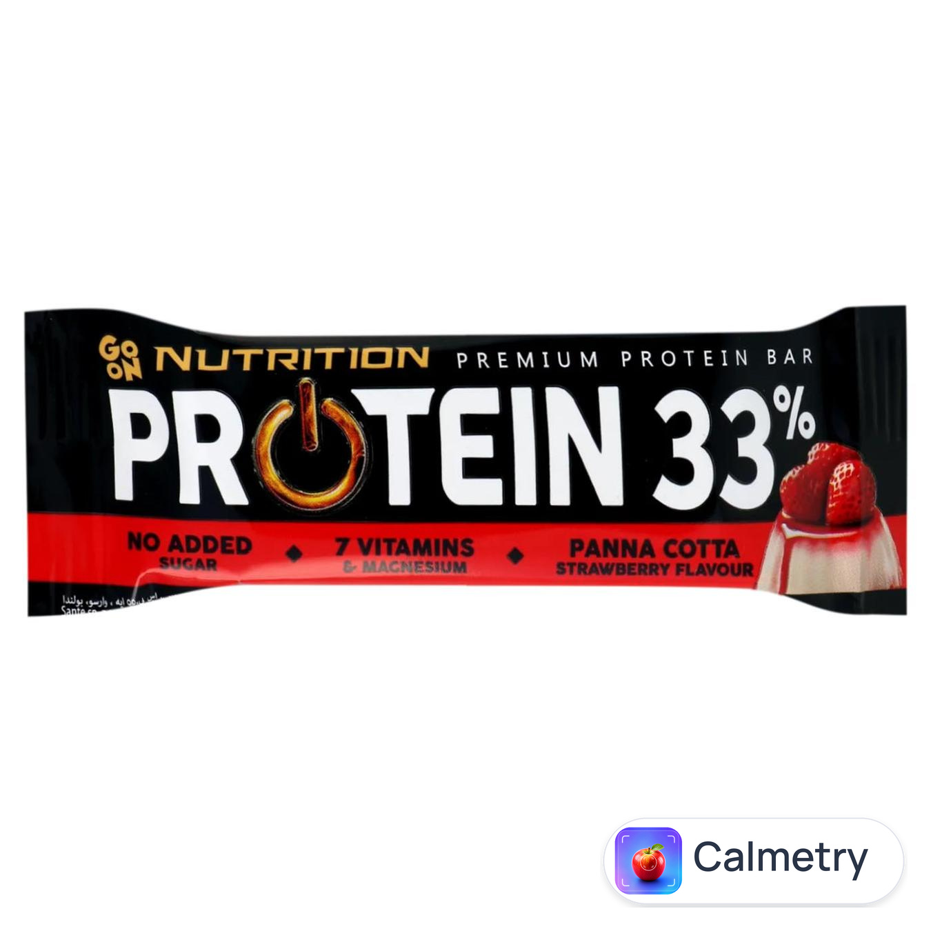 Батончик протеїновий Go On Nutrition зі смаком полуничної панакоти 50г — фото продукту