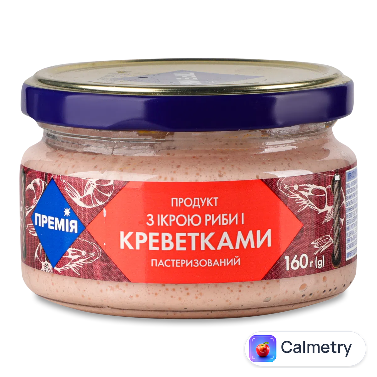 Продукт «Премія»® з ікрою риби і креветками пастеризований 160г