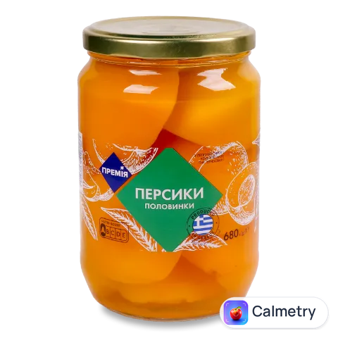 Персики половинками «Премія»® в легкому сиропі 680г