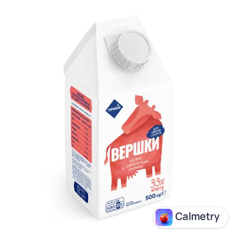 Вершки «Премія»® ультрапастеризовані 33%