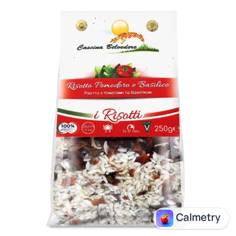 Рис CascinaBelvedereз різото з томатами та базиліком