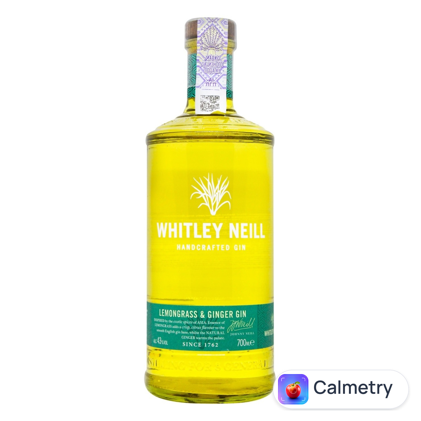 Джин Whitley Neill Lemongrass & Ginger 43% 0,7л