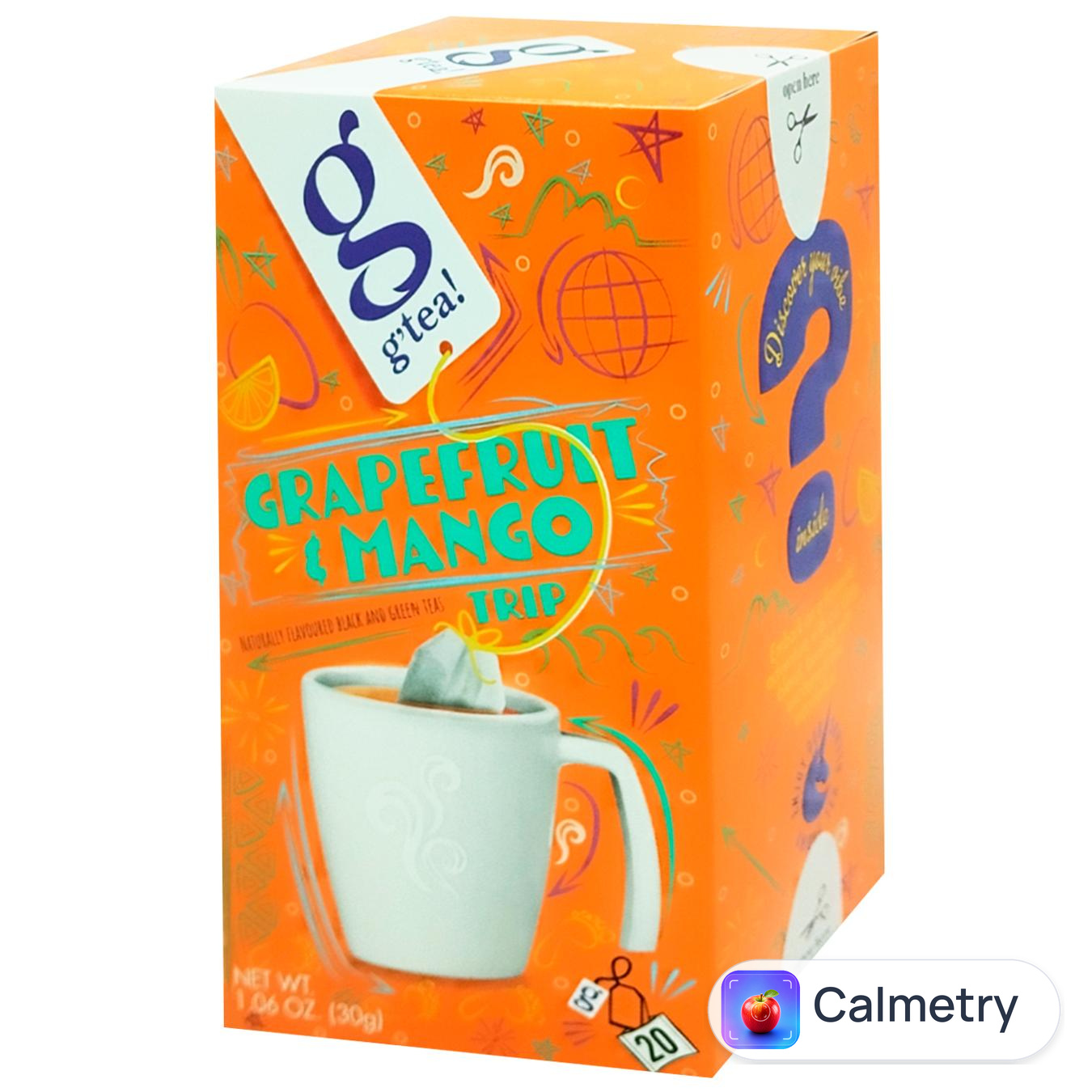Чай зелений та чорний G'tea! Грейпфрут та манго 1,5г*20шт
