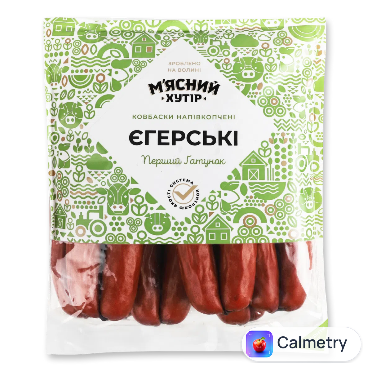 Ковбаски «М'ясний хутір» «Єгерські» н/к 1-й ґатунок