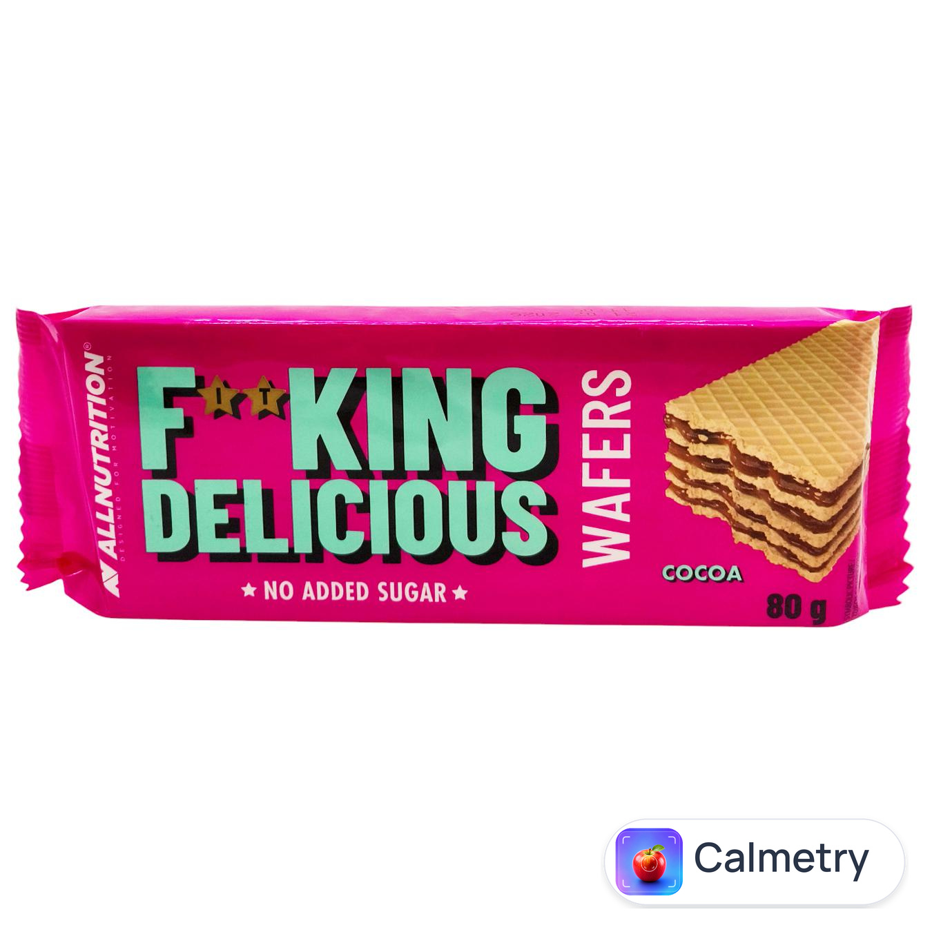 Вафлі AllNutrition Fitking Delicious з какао без цукру 80г
