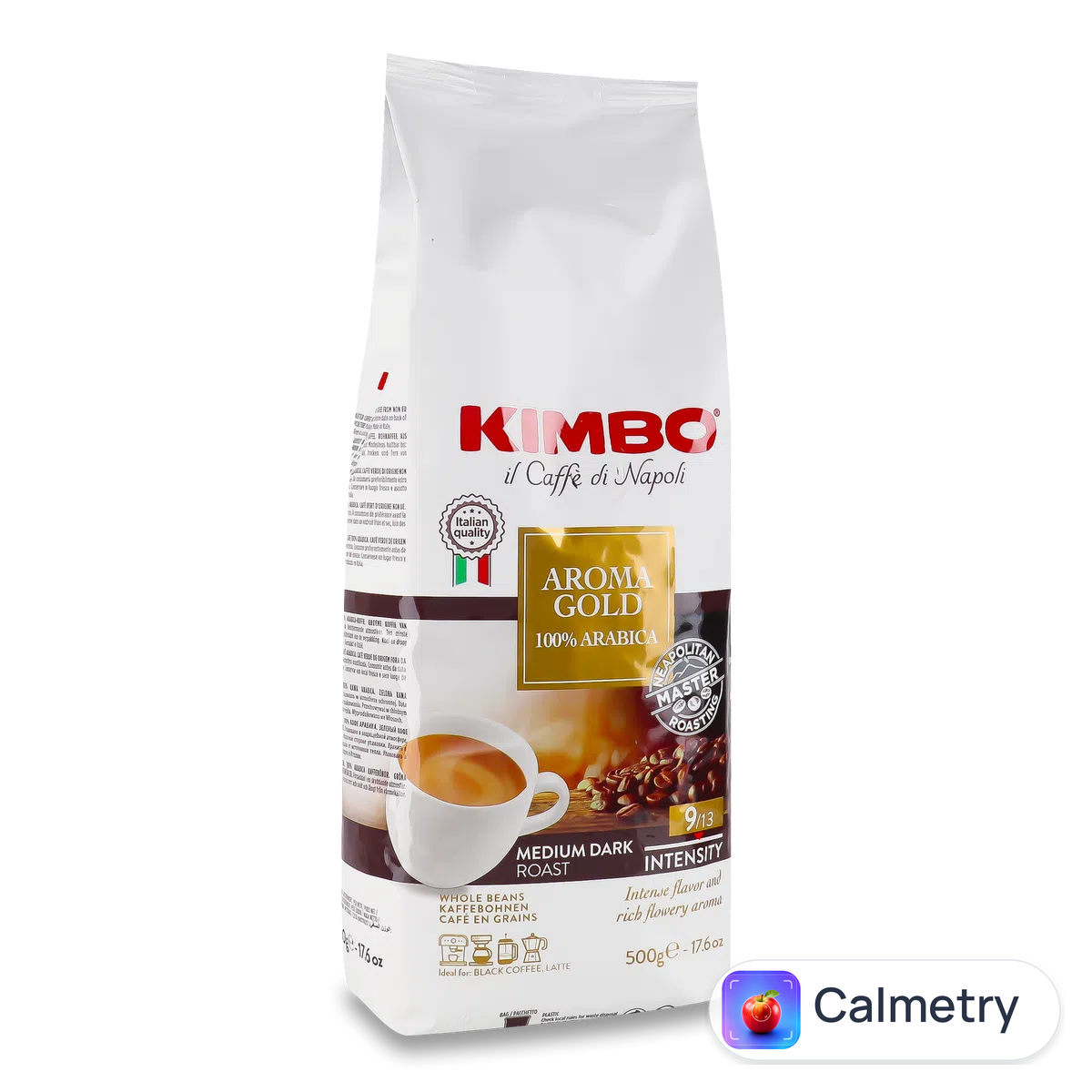 Кава зернова Kimbo Aroma Gold 100% арабіка смажена 500г