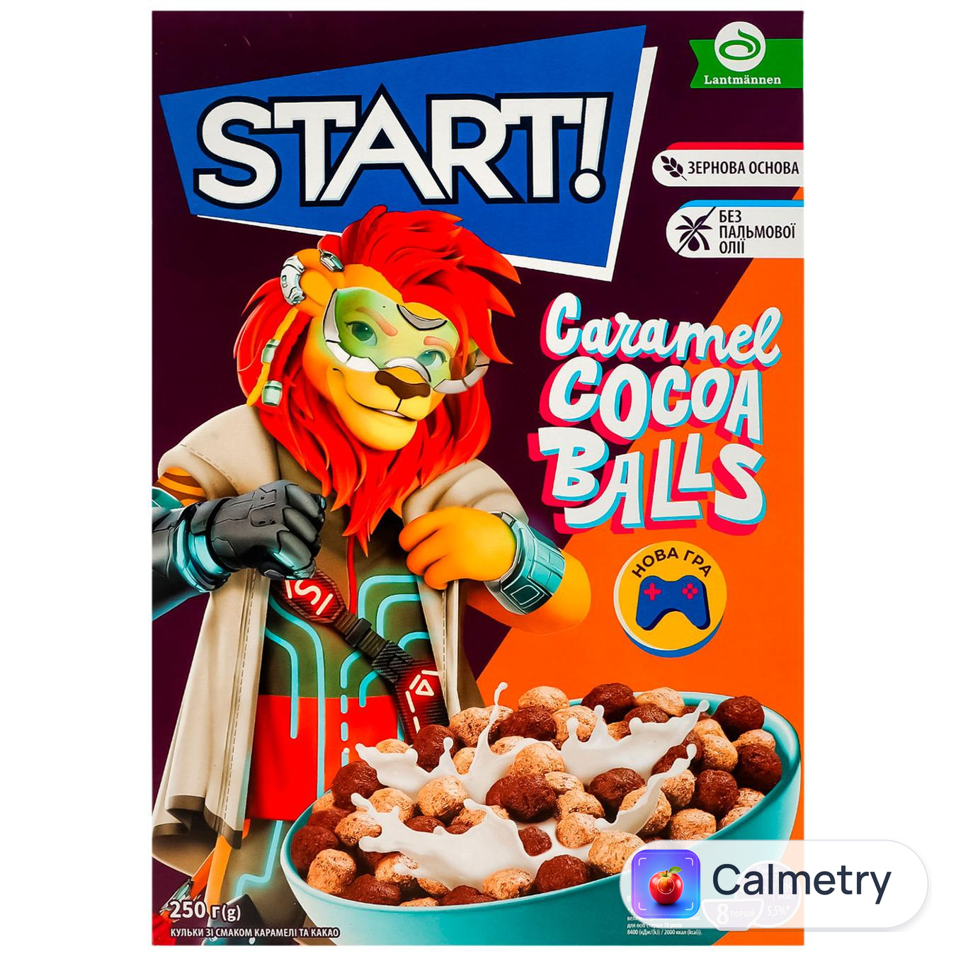 Сніданок сухий Start! Кульки зі смаком карамелі та какао 250г — фото продукту