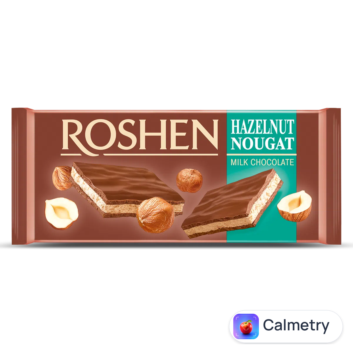 Шоколад молочний Roshen з горіховою нугою 90г