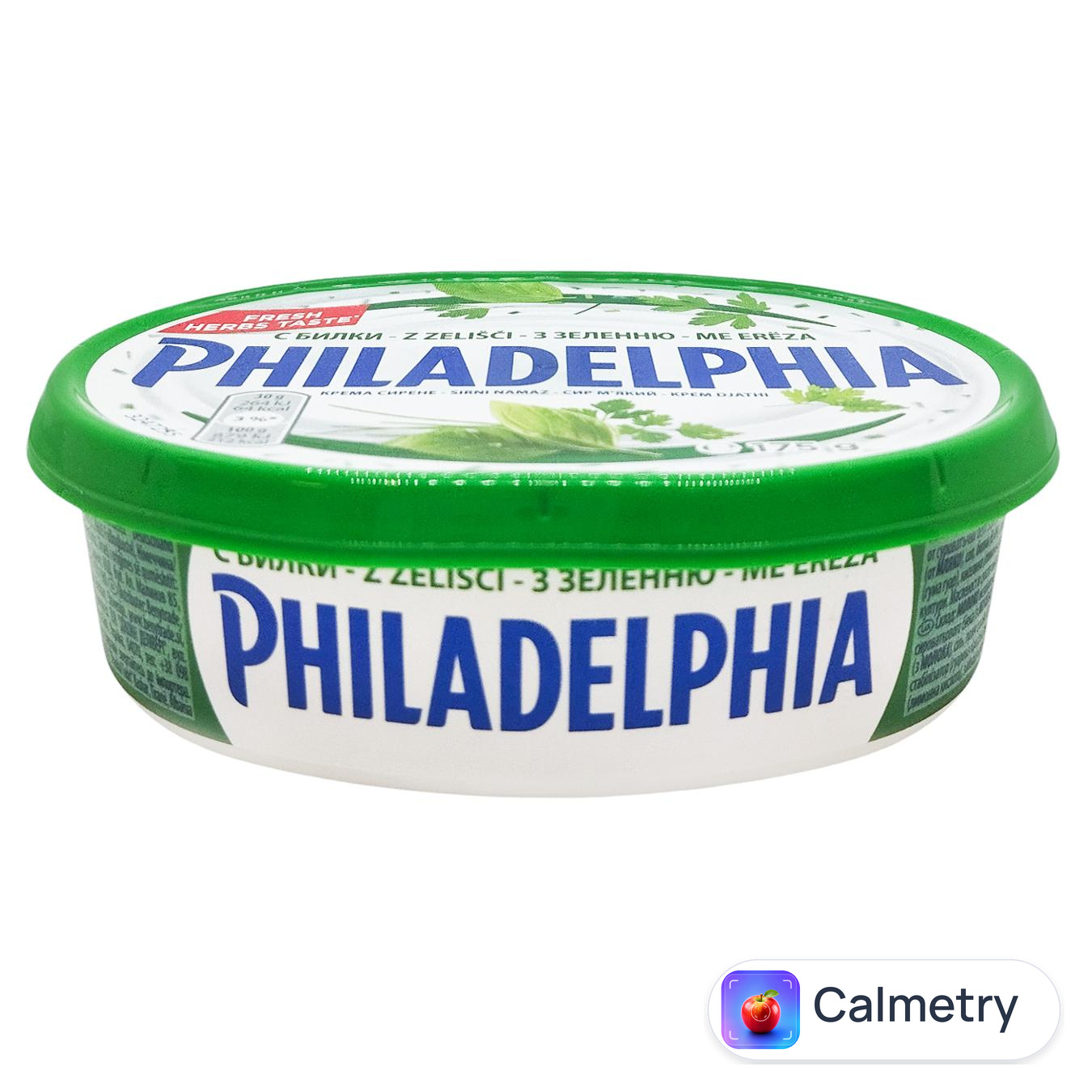 Крем-сир Philadelphia з зеленню 59% 175г — фото продукту