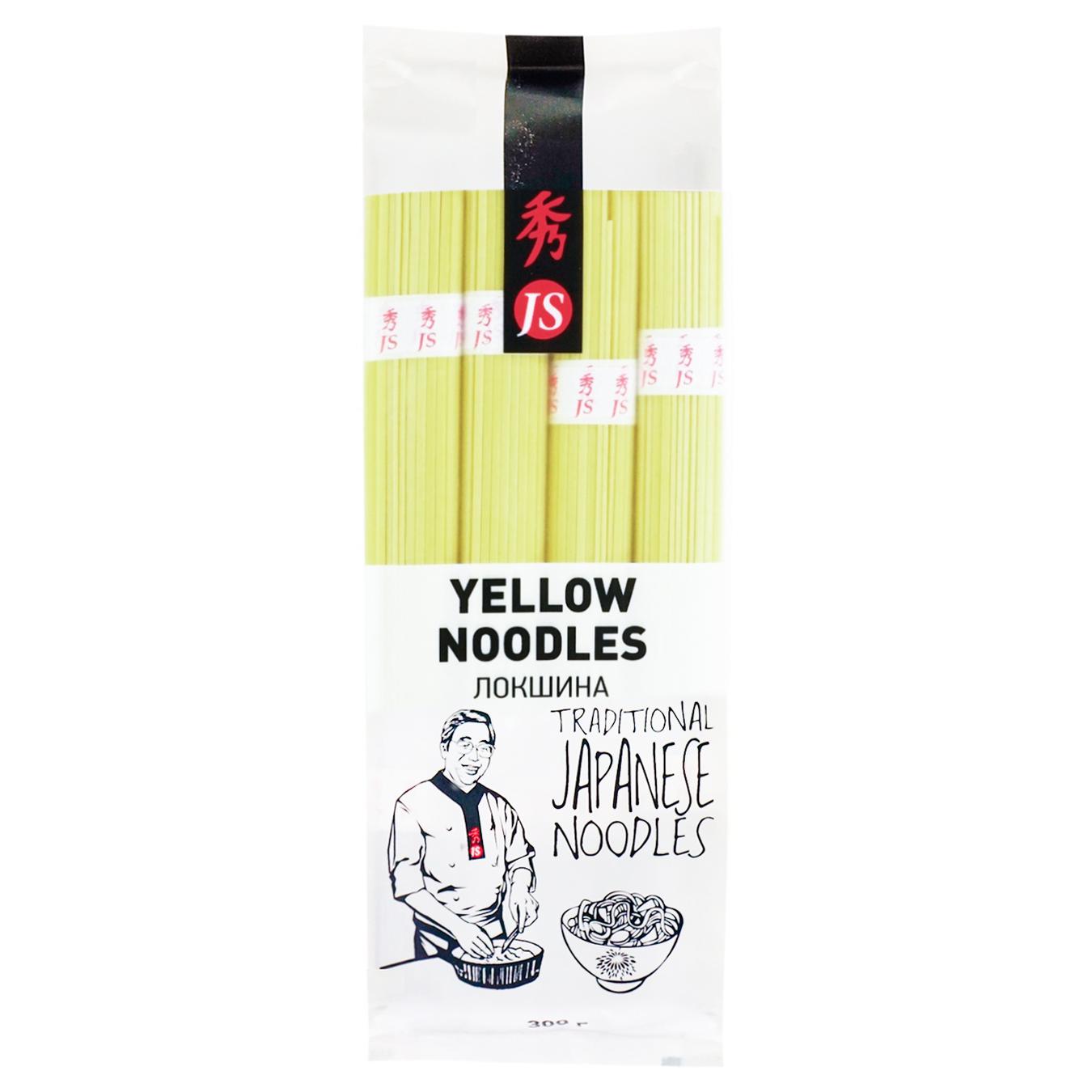 Макаронні вироби JS Yellow Noodles Локшина 300г — фото продукту