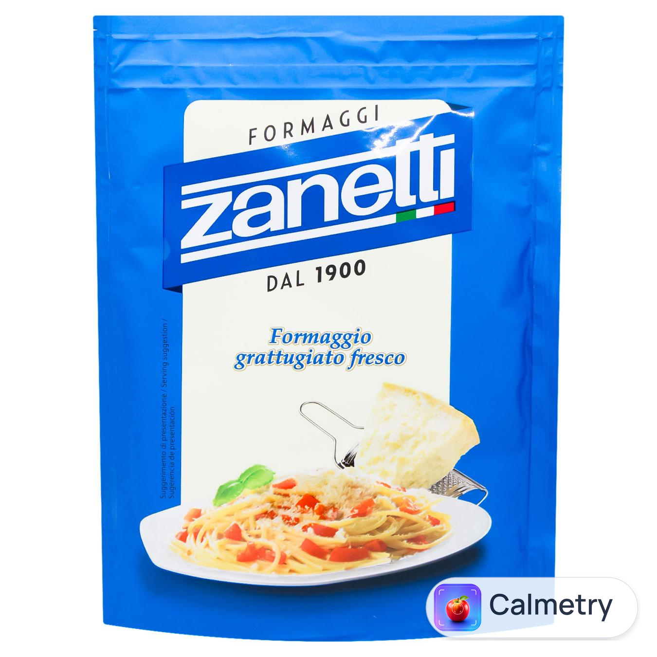 Сир Zanetti твердий тертий мікс 32% 100г