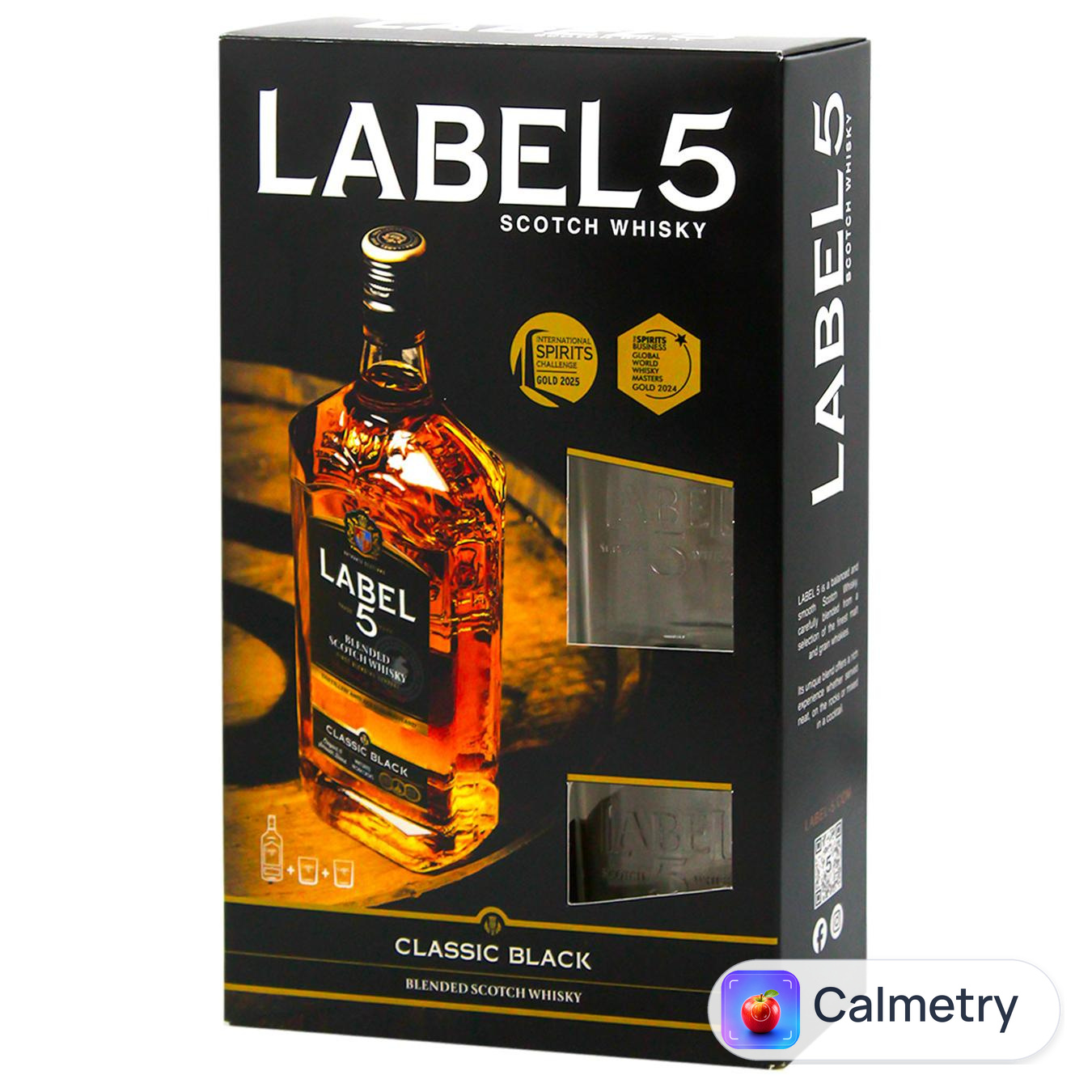 Віскі Label 5 Classic Black 40% 0,7л + 2 стакани