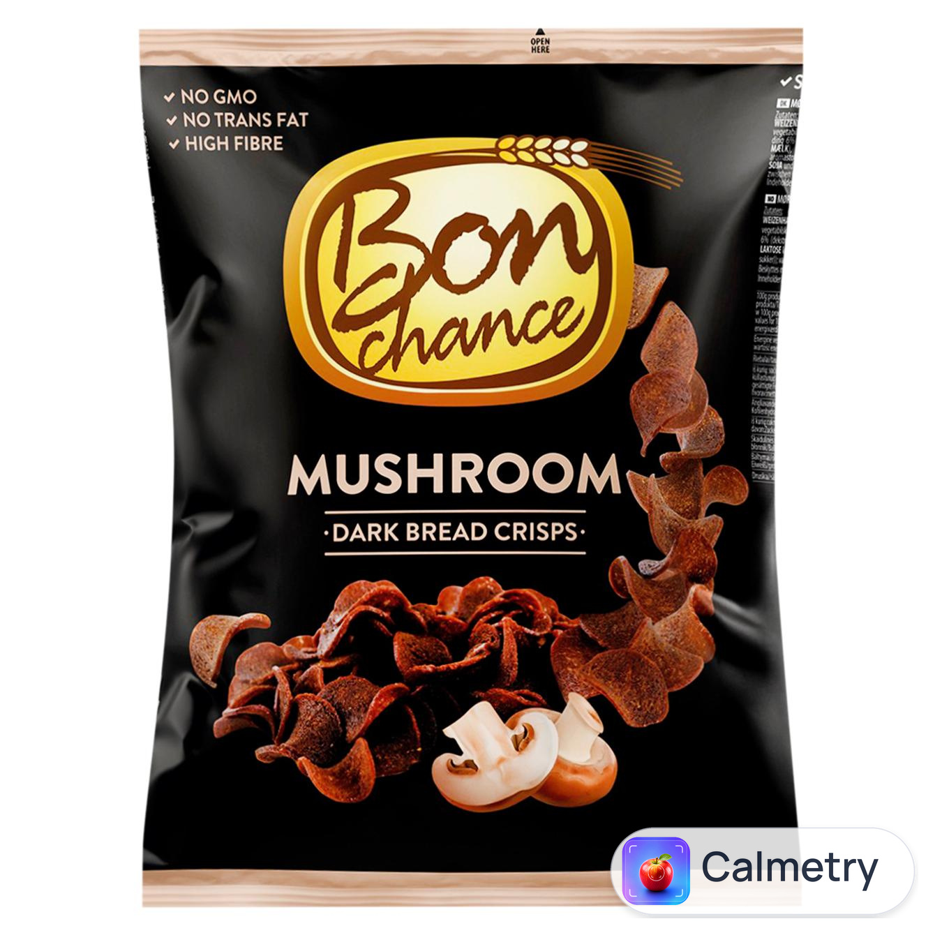 Чипси хлібні Bon Chance зі смаком грибів 120г — фото продукту