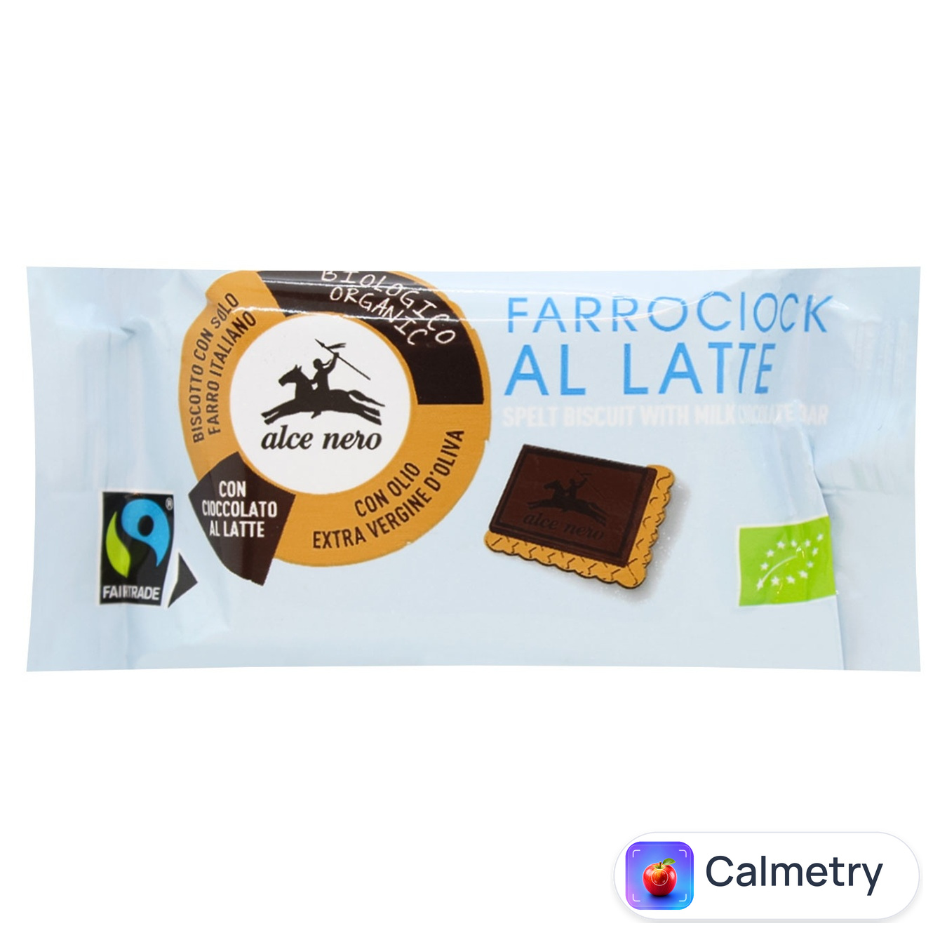 Печиво Alce Nero Fairtrade зі спельти вкрите молочним шоколадом органічне 28г