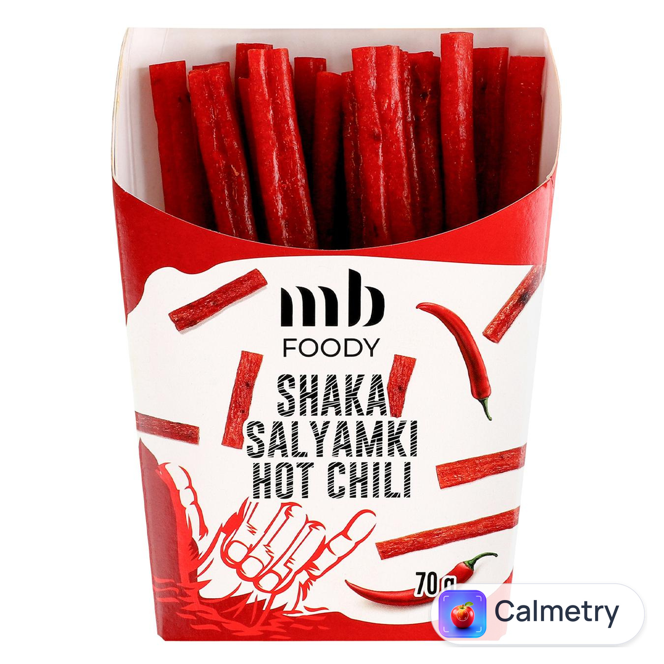 Снеки курячі MB Foody В'ялені салямки зі смаком чилі 70г