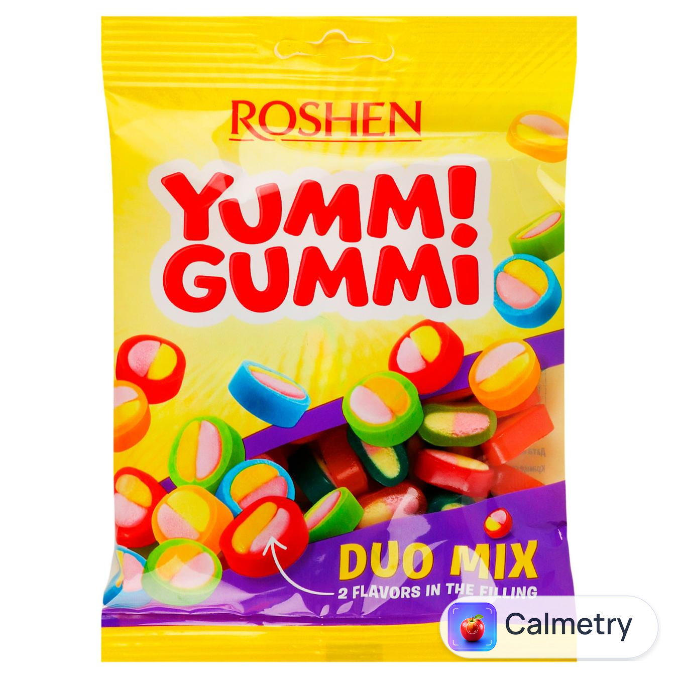 Цукерки Roshen Yummi Gummi Duo Mix 70г — фото продукту