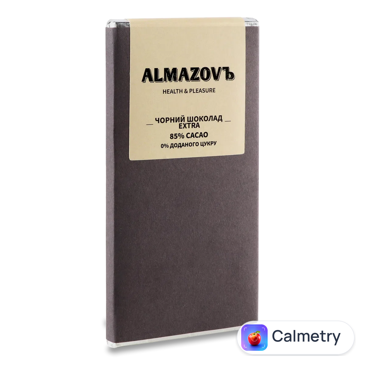 Шоколад чорний Almaziv Extra 85% без додавання цукру 80г