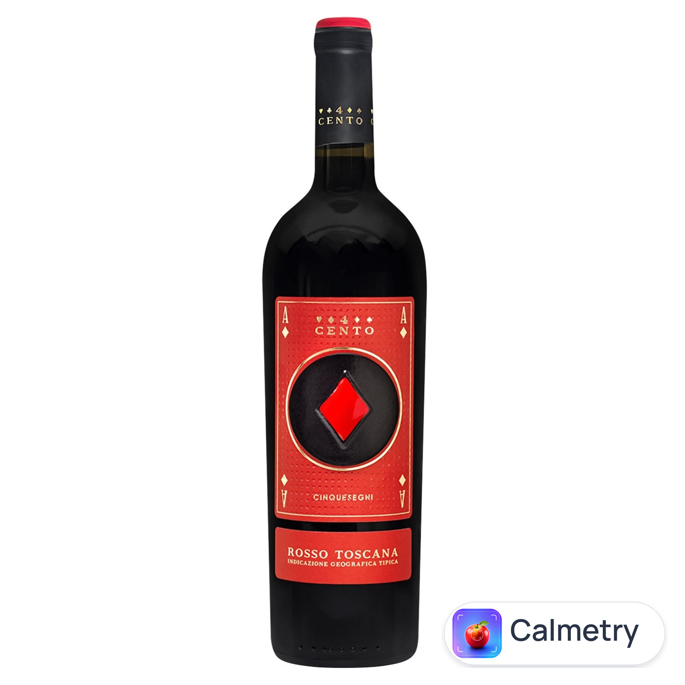 Вино 4 Cento Ace of Diamonds Rosso Toscana червоне сухе 13,5% 0,75л