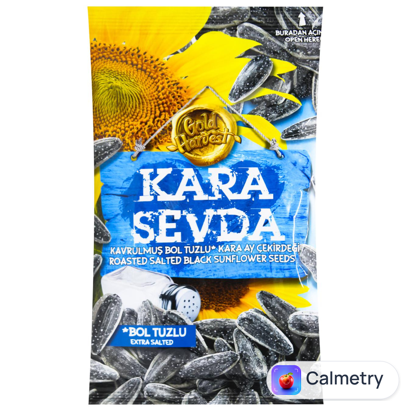Насіння соняшнику Kara Sevda чорне солоне 120г