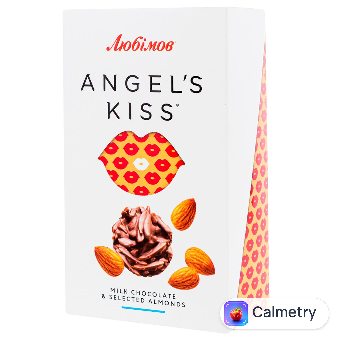 Цукерки Любімов Angel's kiss молочний шоколад з мигдалем 100г