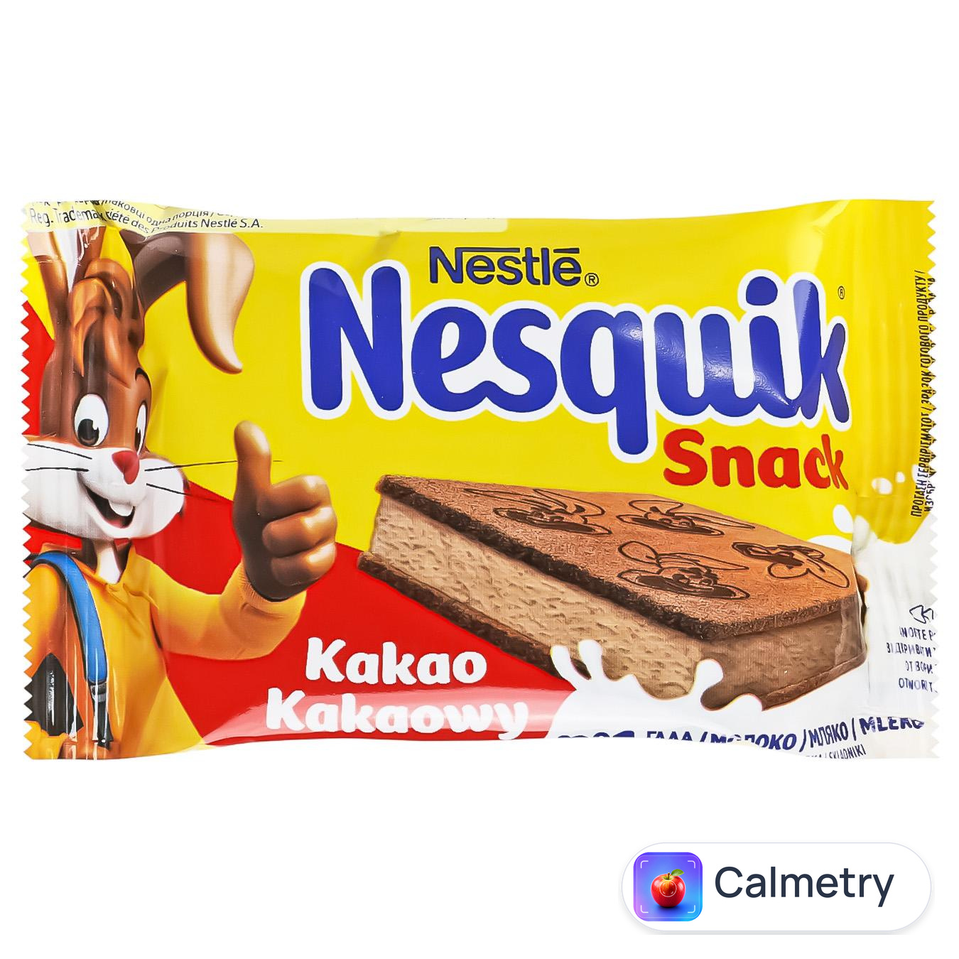 Тістечко бісквітне Nesquik з какао-молочною начинкою 26г — фото продукту