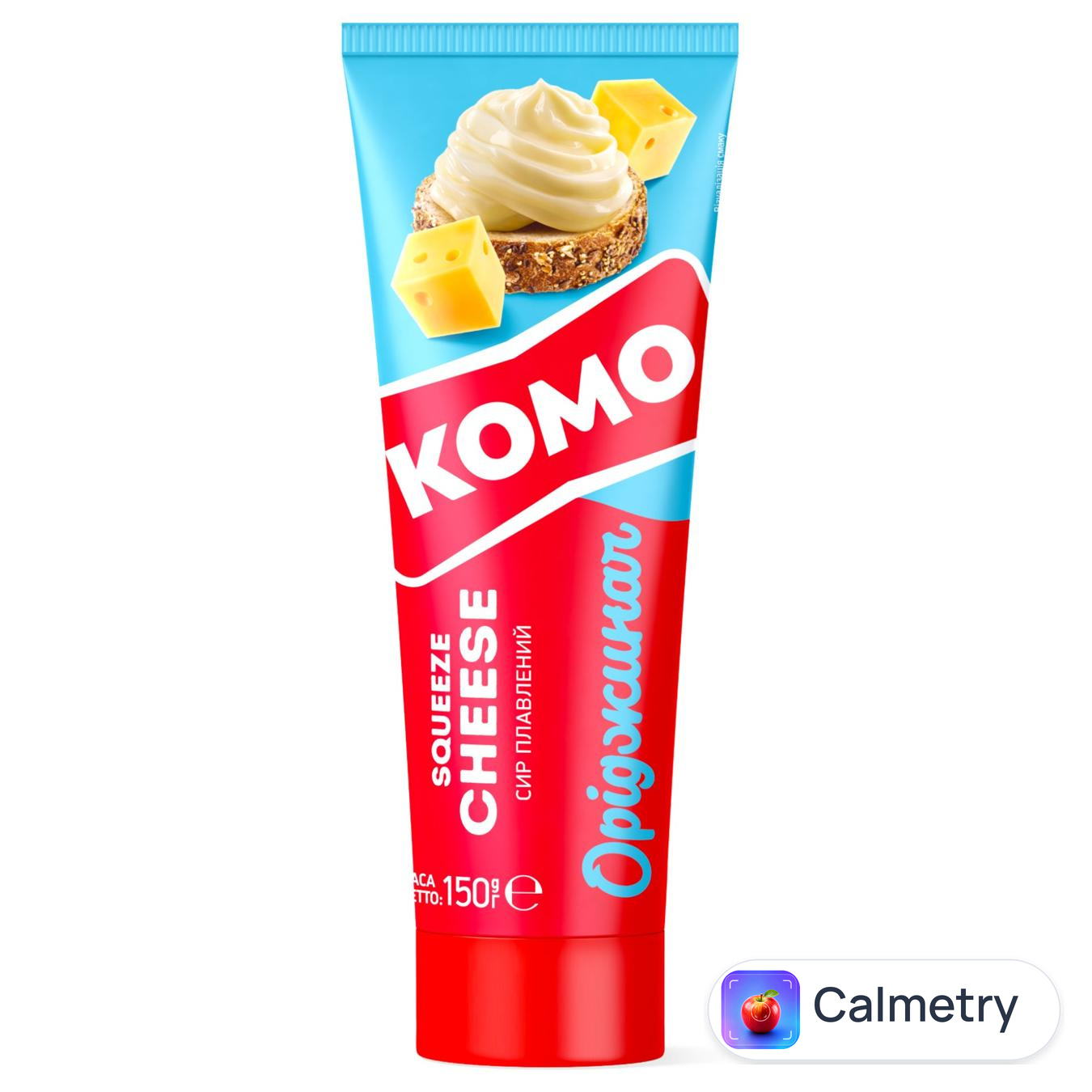 Сир плавлений Комо Оріджинал 50% 150г тюбик — фото продукту
