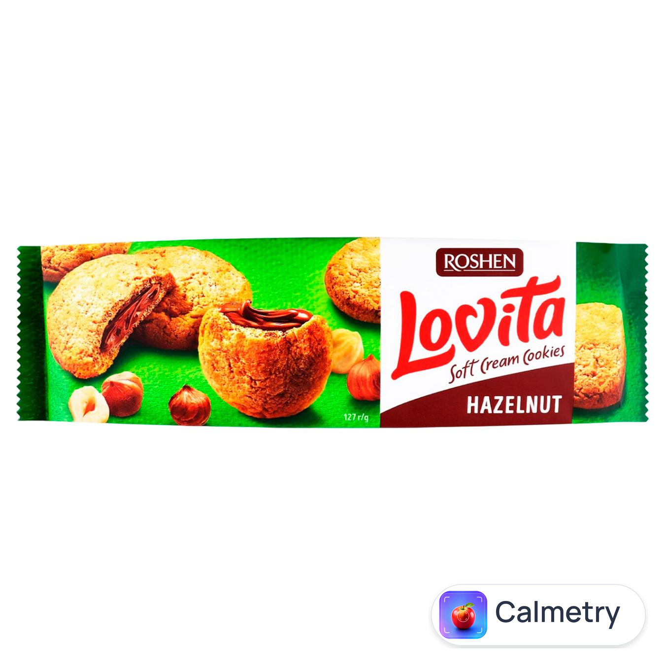 Печиво Roshen Lovita Soft Cream з горіховою начинкою 170г — фото продукту