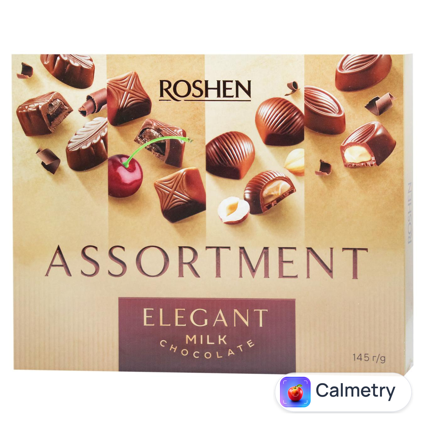 Цукерки Roshen Assortment Еlegant в молочному шоколаді 145г