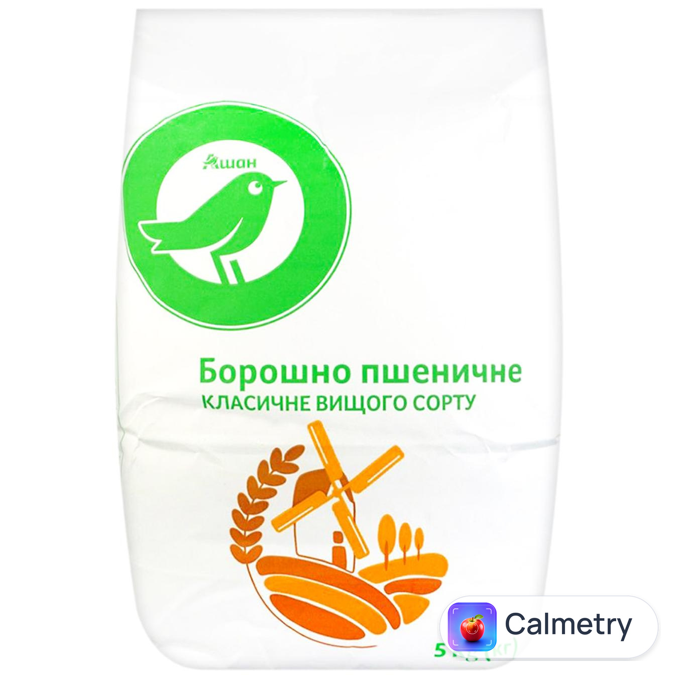 Борошно Auchan пшеничне класичне вищого гатунку 5кг