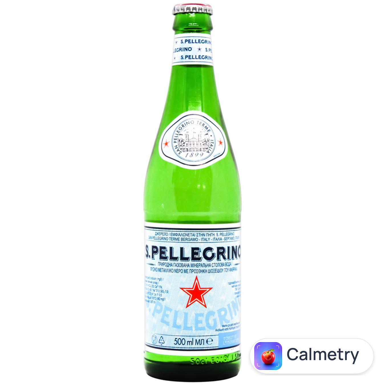 Вода мінеральна S.Pellegrino газована 0,5л — фото продукту