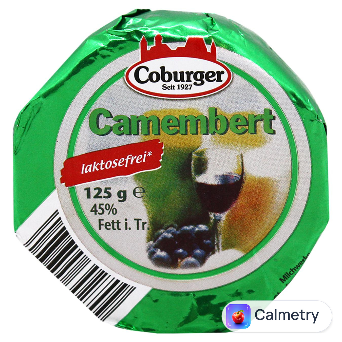 Сир Coburger Камамбер безлактозний 45% 125г