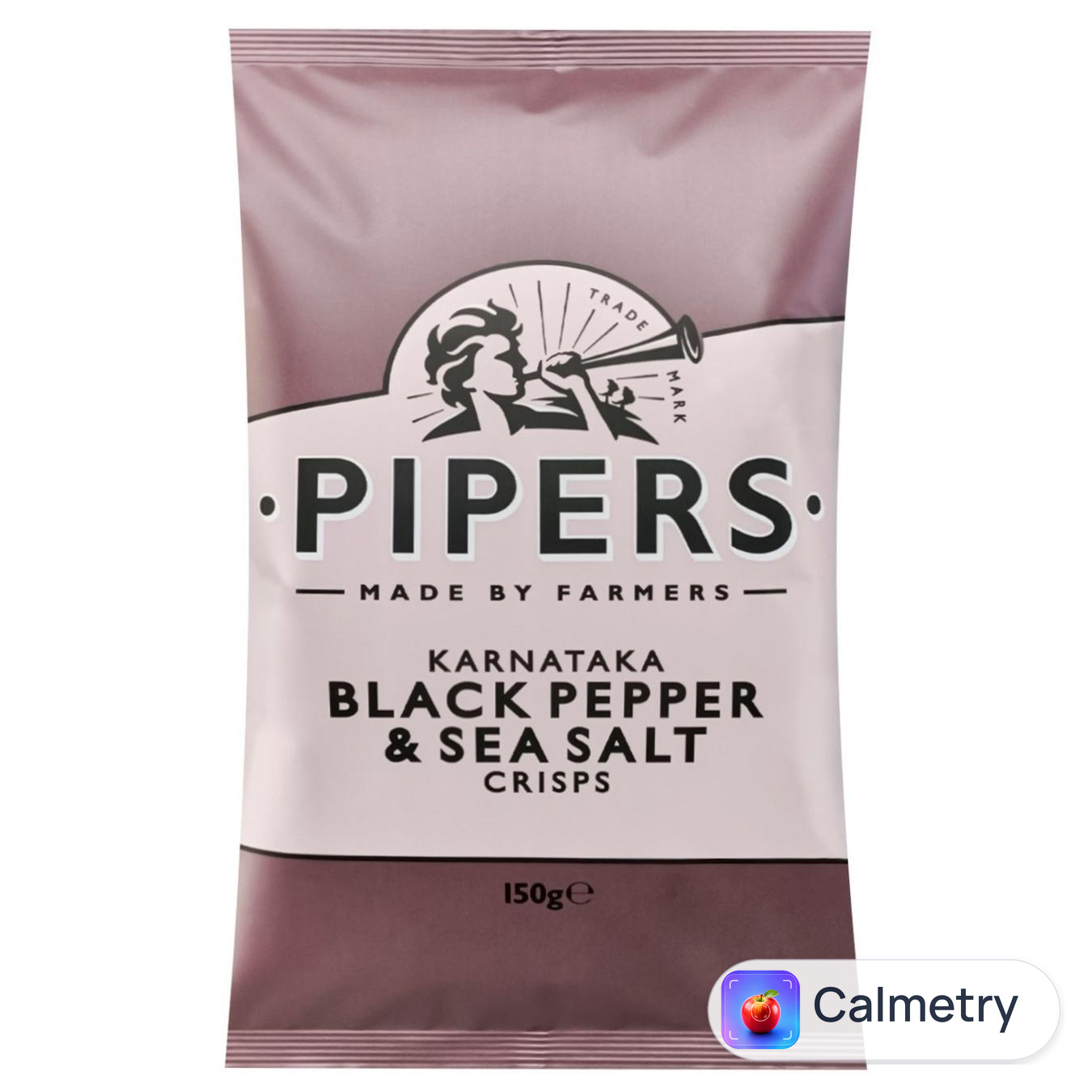 Чипси картопляні Pipers з чорним перцем карнатака і морською сіллю 150г