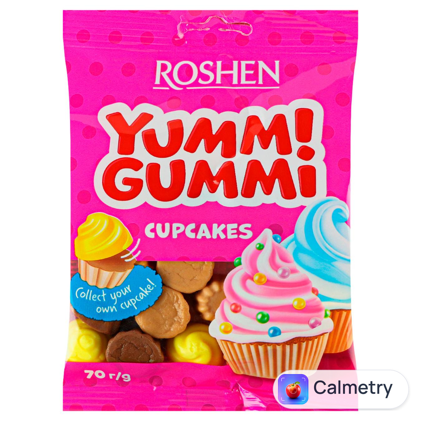 Цукерки Roshen Yummi Gummi Cup Cakes 70г — фото продукту