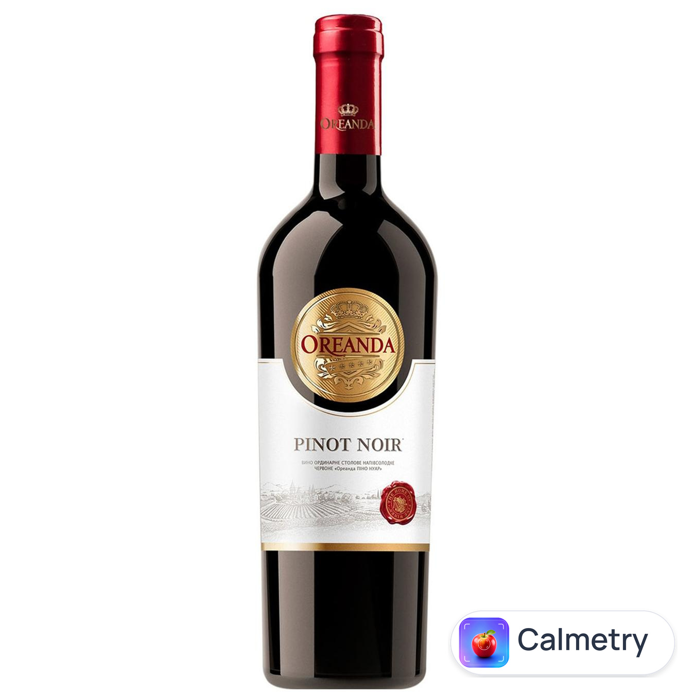 Вино Oreanda Pinot Noir червоне напівсолодке 9,5-13% 0,75л — фото продукту