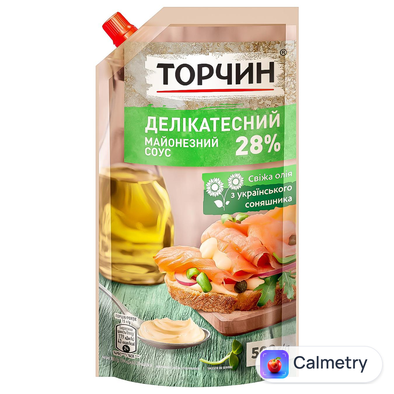 Соус майонезний Торчин Делікатесний 28% 500г